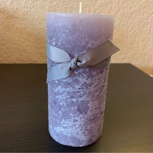 Purple decorative accent candle